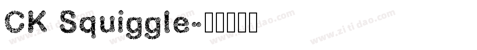 CK Squiggle字体转换